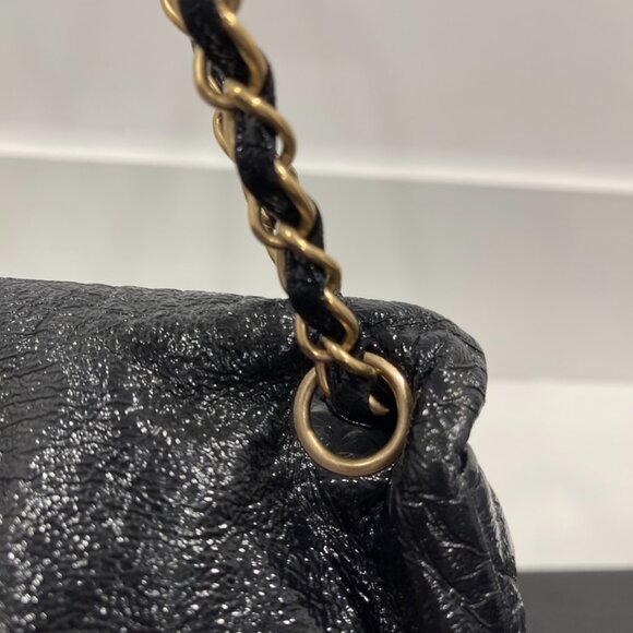 Chanel Rock and Chain Accordion Flapo Bag Patent Vinyl Medium (1078) - Picture 3 of 10